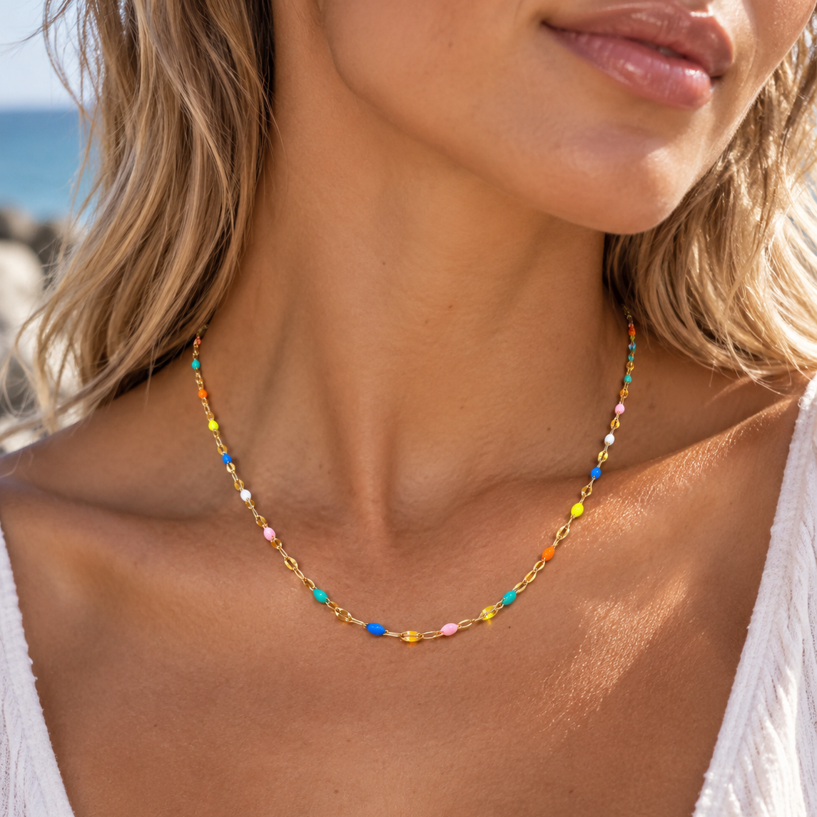 Tidal Light Prism Necklace