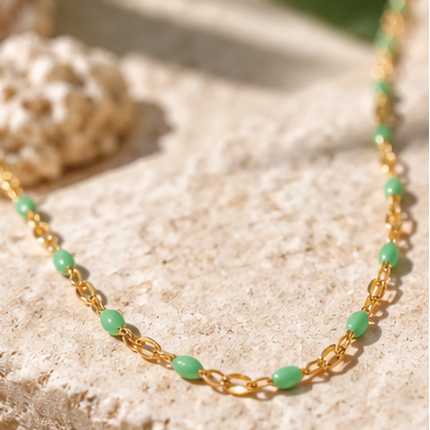 Tidal Light Aqua Necklace