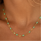 Tidal Light Aqua Necklace