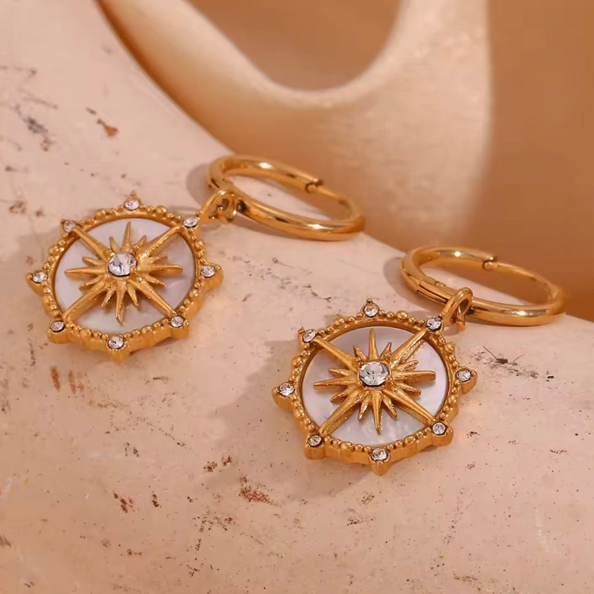Solara Compass Earrings