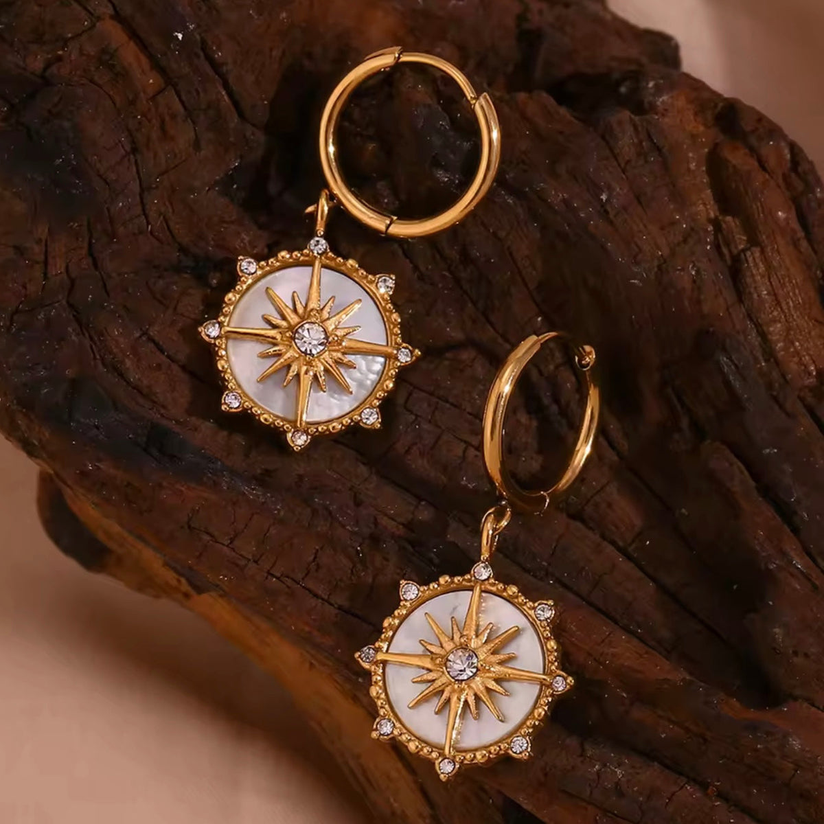 Solara Compass Earrings