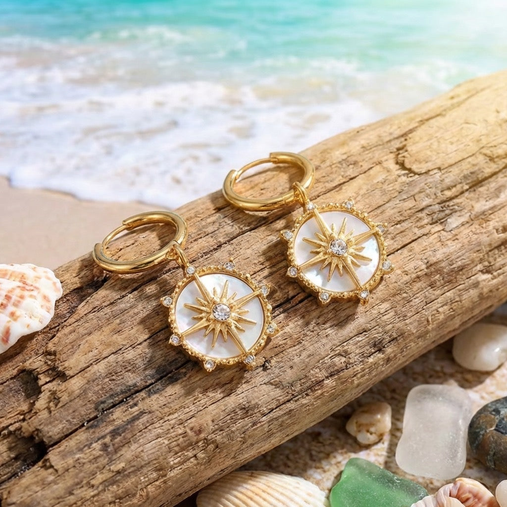 Solara Compass Earrings