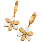 Golden Daisy Drops Earrings