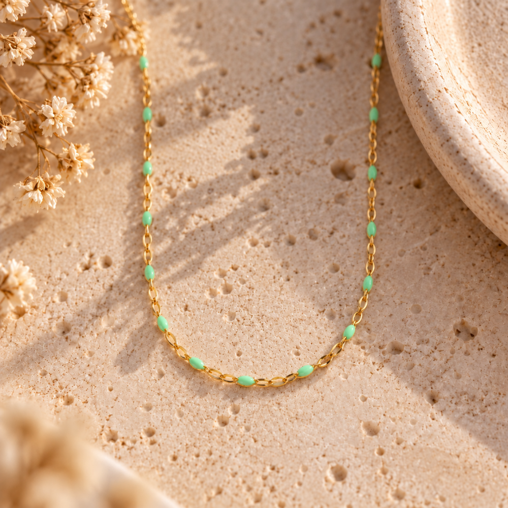 Tidal Light Aqua Necklace